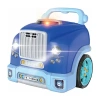 The Bubble Factory Blue Motor Car Engine Workshop Interactive Toy In Transparent