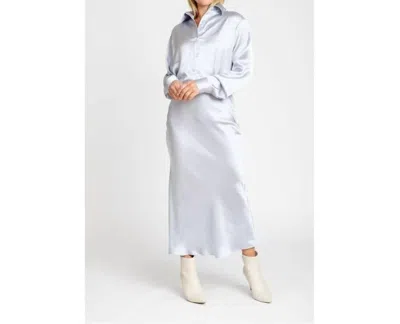 The Burgess Collection Women's Hadley Satin Skirt In Silver