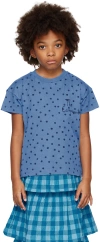 The Campamento Kids Blue Dots T-shirt In Blue