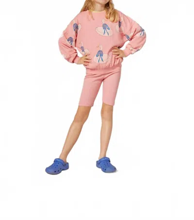 The Campamento Kids' Short Leggings In Pink