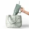 The Care Collective Cactus Puffer Bag In Green In Green