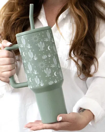 The Care Collective Cactus Tumbler In Sage In Multi