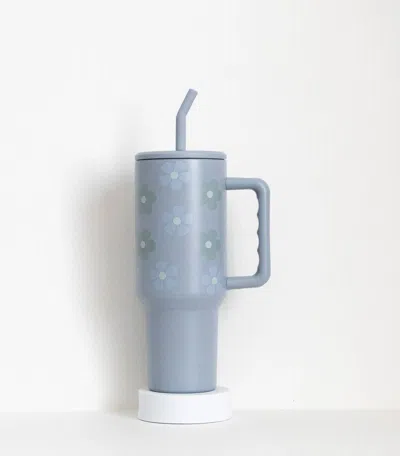 The Care Collective Floral Tumbler In Blue/green In Multi