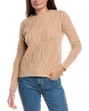 The Cashmere Project Allover Cable Cashmere Sweater In Neutral