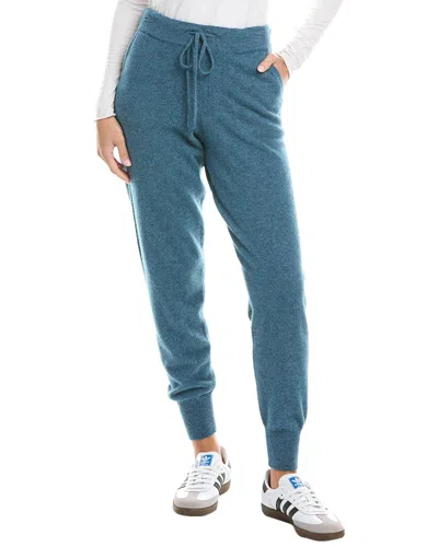 The Cashmere Project Basic Cashmere Sweatpant In Blue