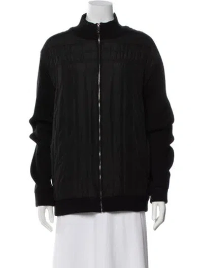 Pre-owned The Cashmere Project Bomber Jacket In Black