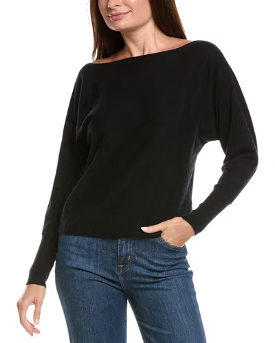 The Cashmere Project California Off-the-shoulder Cashmere Sweater In Black
