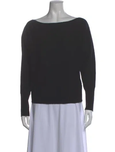 Pre-owned The Cashmere Project Cashmere Bateau Neckline Sweater In Gray