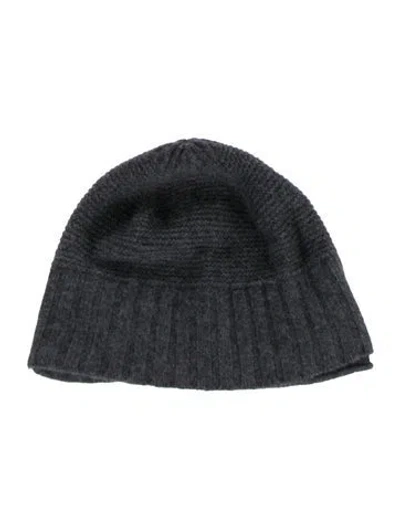 Pre-owned The Cashmere Project Cashmere Beanie In Gray