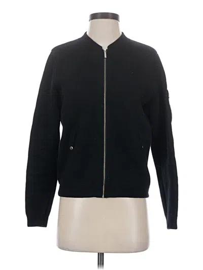 Pre-owned The Cashmere Project Cashmere Cardigan Sweater In Black