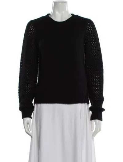 Pre-owned The Cashmere Project Cashmere Crew Neck Sweater In Black