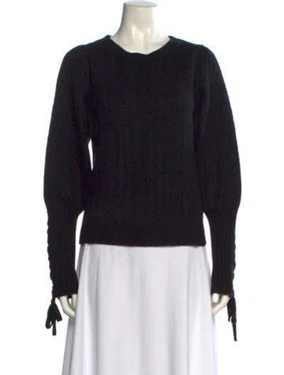 Pre-owned The Cashmere Project Cashmere Crew Neck Sweater In Black