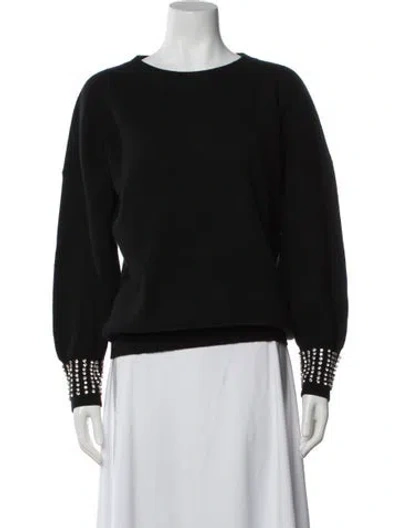 Pre-owned The Cashmere Project Cashmere Crew Neck Sweater In Black