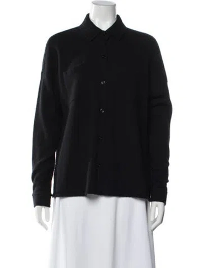 Pre-owned The Cashmere Project Cashmere Crew Neck Sweater In Black