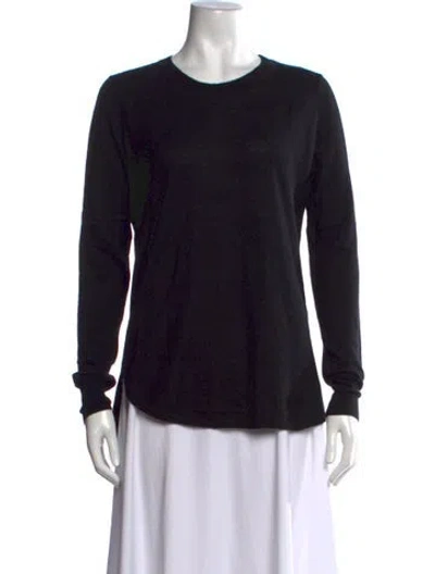 Pre-owned The Cashmere Project Cashmere Crew Neck Sweater In Black
