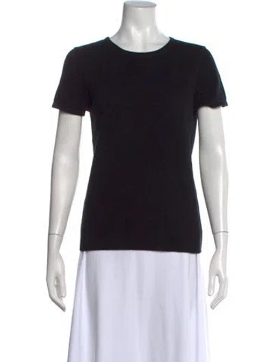 Pre-owned The Cashmere Project Cashmere Crew Neck Sweater In Black
