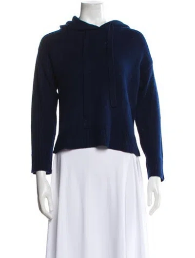 Pre-owned The Cashmere Project Cashmere Crew Neck Sweater In Blue