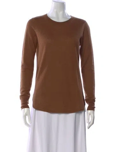 Pre-owned The Cashmere Project Cashmere Crew Neck Sweater In Brown