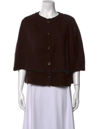Pre-owned The Cashmere Project Cashmere Crew Neck Sweater In Brown