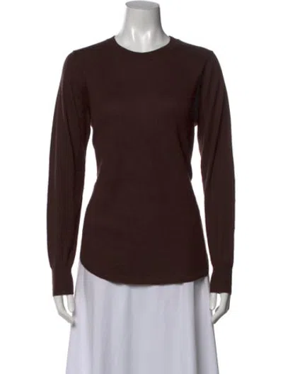 Pre-owned The Cashmere Project Cashmere Crew Neck Sweater In Brown