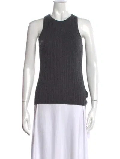 Pre-owned The Cashmere Project Cashmere Crew Neck Sweater In Gray