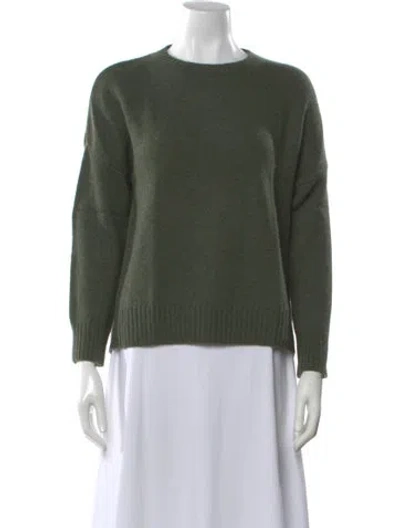 Pre-owned The Cashmere Project Cashmere Crew Neck Sweater In Green