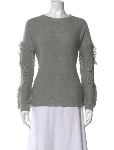 Pre-owned The Cashmere Project Cashmere Crew Neck Sweater In Grey