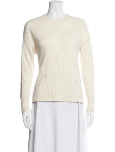 Pre-owned The Cashmere Project Cashmere Crew Neck Sweater In Neutral