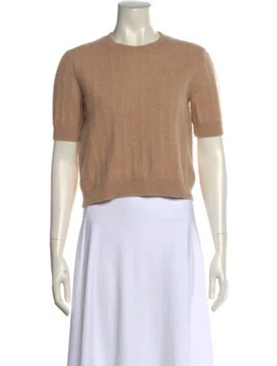 Pre-owned The Cashmere Project Cashmere Crew Neck Sweater In Neutral