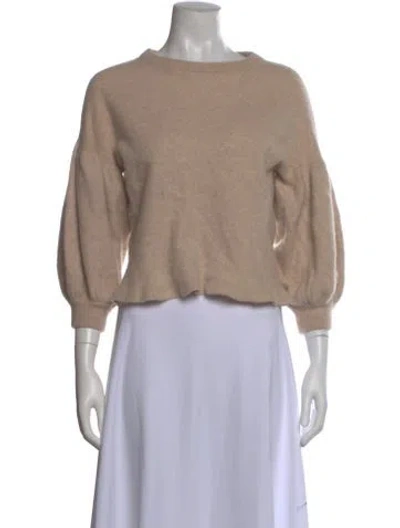 Pre-owned The Cashmere Project Cashmere Crew Neck Sweater In Neutral