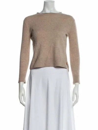 Pre-owned The Cashmere Project Cashmere Crew Neck Sweater In Neutral