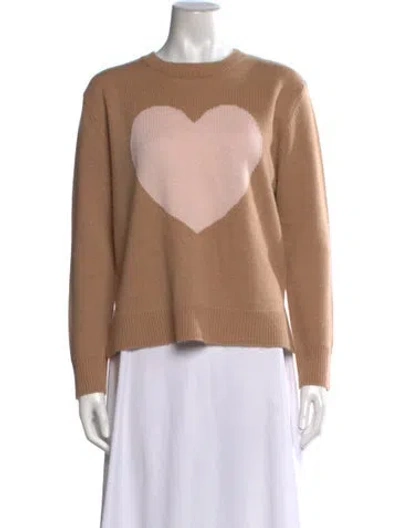 Pre-owned The Cashmere Project Cashmere Crew Neck Sweater In Neutrals