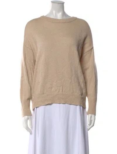 Pre-owned The Cashmere Project Cashmere Crew Neck Sweater In Neutrals