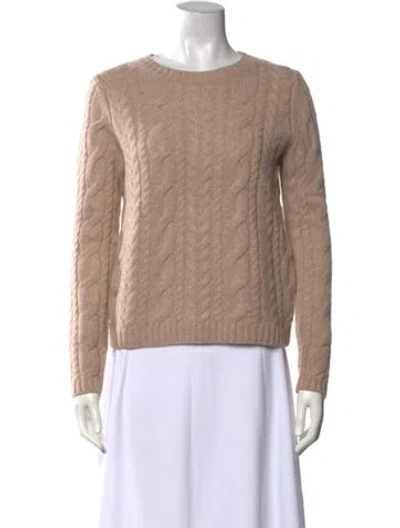 Pre-owned The Cashmere Project Cashmere Crew Neck Sweater In Neutrals