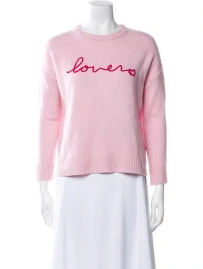Pre-owned The Cashmere Project Cashmere Crew Neck Sweater In Pink