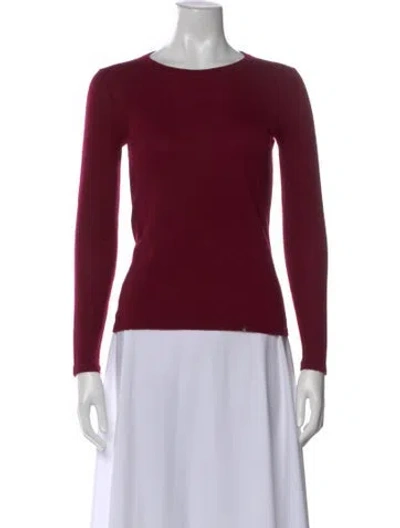 Pre-owned The Cashmere Project Cashmere Crew Neck Sweater In Red