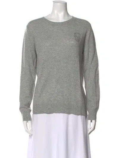 Pre-owned The Cashmere Project Cashmere Crew Neck Sweater W/ Tags In Gray
