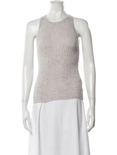Pre-owned The Cashmere Project Cashmere Crew Neck Sweater In White