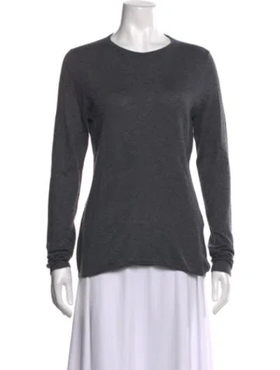 Pre-owned The Cashmere Project Cashmere Crew Neck Top In Grey