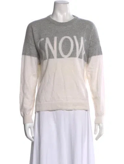 Pre-owned The Cashmere Project Cashmere Graphic Print Sweater In Multi