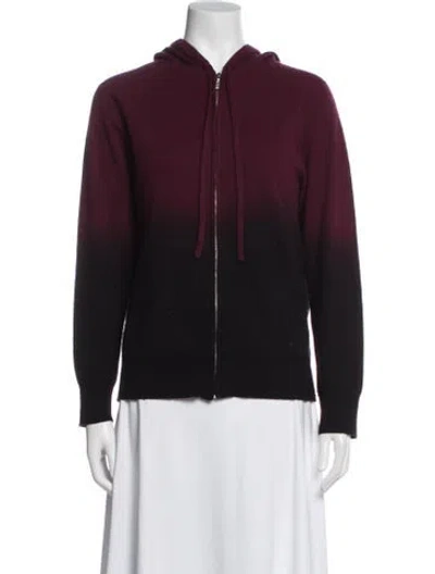 Pre-owned The Cashmere Project Cashmere Jacket In Burgundy