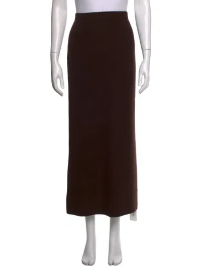 Pre-owned The Cashmere Project Cashmere Long Skirt In Brown
