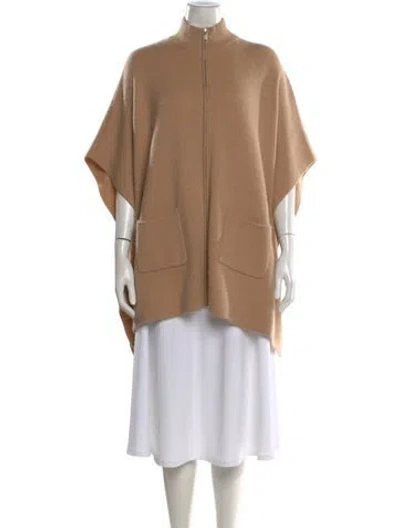 Pre-owned The Cashmere Project Cashmere Mock Neck Sweater In Neutral