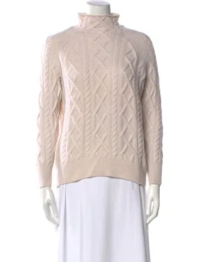 Pre-owned The Cashmere Project Cashmere Mock Neck Sweater In Pink