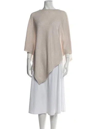 Pre-owned The Cashmere Project Cashmere Open Front Sweater In Neutrals