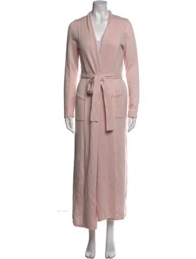 Pre-owned The Cashmere Project Cashmere Open Front Sweater In Pink