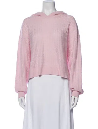 Pre-owned The Cashmere Project Cashmere Open Front Sweater In Pink