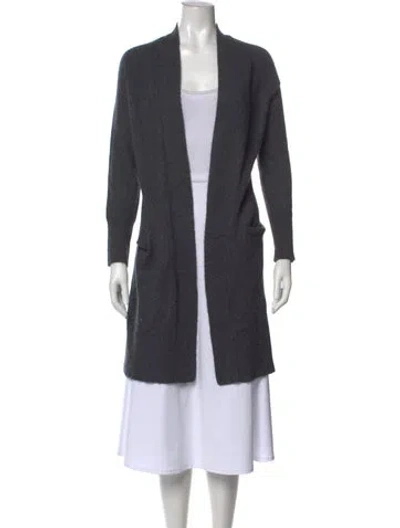 Pre-owned The Cashmere Project Cashmere Open Front Sweater W/ Tags In Gray