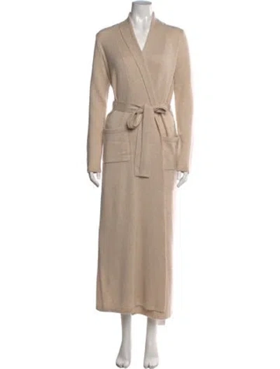 Pre-owned The Cashmere Project Cashmere Open Front Sweater W/ Tags In Neutrals