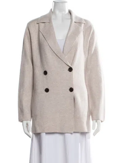 Pre-owned The Cashmere Project Cashmere Open Front Sweater W/ Tags In Neutrals